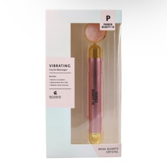 NIB! Rose Quartz Crystal Vibrating Facial Massager - Picture 2 of 4